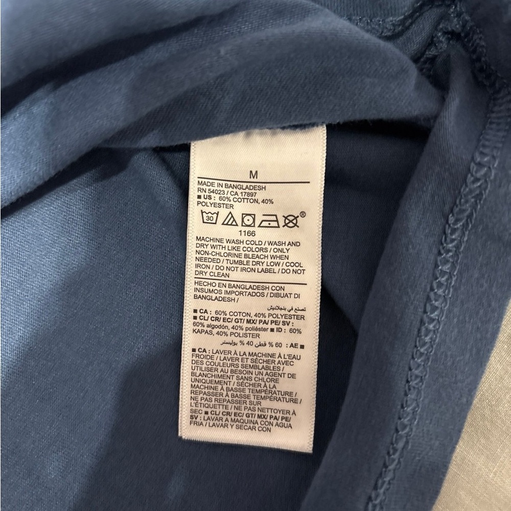 Old Navy Blue Henley T-Shirt - Picture 4 of 5
